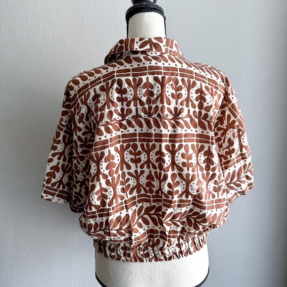 Zara linen button up top - Picture 3 of 3